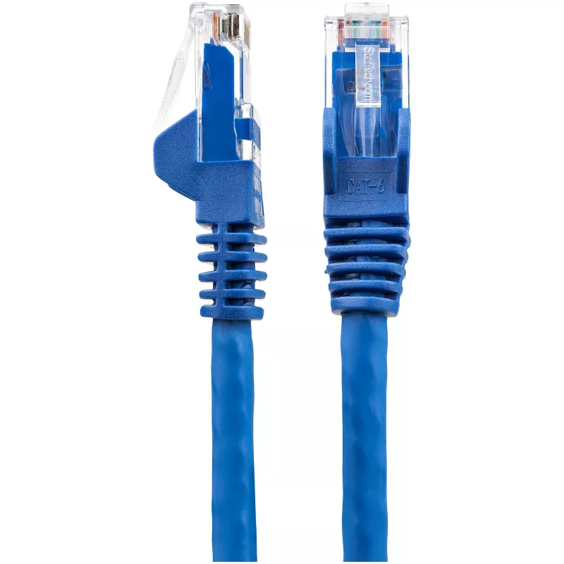 StarTech.com 1m CAT6 Ethernet Cable - LSZH (Low Smoke Zero Halogen) - 10 Gigabit 250Mhz 100W PoE RJ45 10GbE UTP Network Patch Cord Snagless with Strain Relief - Blue, CAT 6, ETL Verified, 24AWG