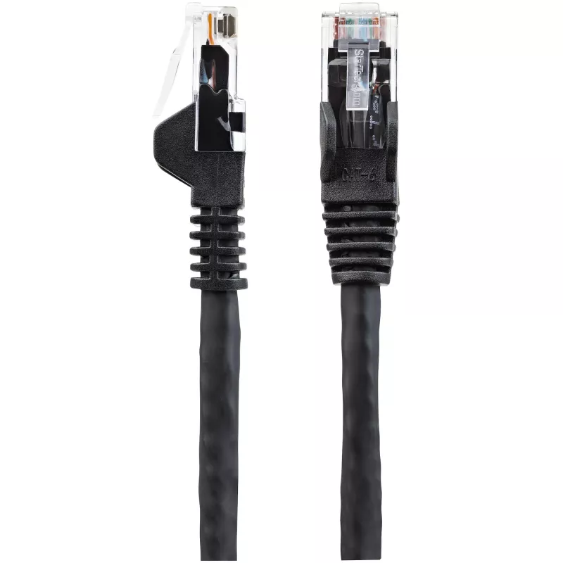 StarTech.com 7m CAT6 Ethernet Cable - LSZH (Low Smoke Zero Halogen) - 10 Gigabit 250Mhz 100W PoE RJ45 10GbE UTP Network Patch Cord Snagless with Strain Relief - Black, CAT 6, ETL Verified, 24AWG