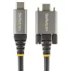 StarTech.com 20 inch (50cm) Side Screw Locking USB C Cable 10Gbps - USB 3.1/3.2 Gen 2 Type-C Cable - 100W (5A) Power Delivery Charging, DP Alt Mode - Dual Screw Lock - USB-C Cord Charge/Sync