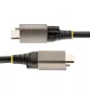 StarTech.com 20 inch (50cm) Top Screw Locking USB C Cable 10Gbps - USB 3.1/3.2 Gen 2 Type-C Cable - 100W (5A) Power Delivery Charging, DP Alt Mode - Single Screw Lock, USB-C Cord Charge/Sync