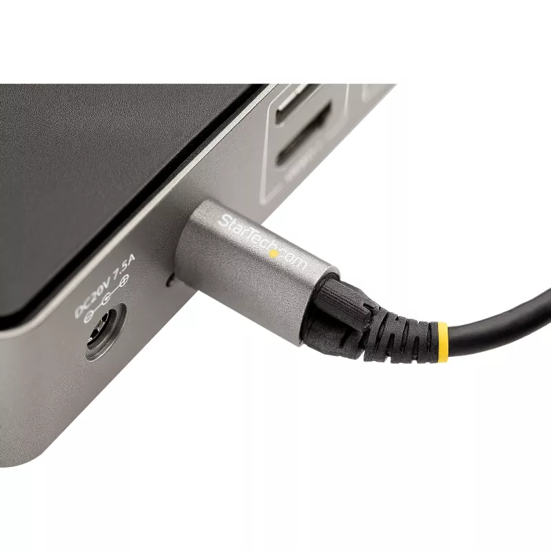 StarTech.com 20 inch (50cm) Top Screw Locking USB C Cable 10Gbps - USB 3.1/3.2 Gen 2 Type-C Cable - 100W (5A) Power Delivery Charging, DP Alt Mode - Single Screw Lock, USB-C Cord Charge/Sync