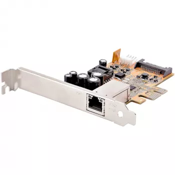StarTech.com 1 Port 2.5Gbps PoE Network Card, PCIe Ethernet Card w/RJ45, 30W 802.3at PoE NIC for Desktops/Servers, Network PoE LAN Adapter w/Low-Profile Bracket, NBaseT, Windows/Linux