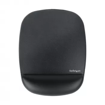 StarTech.com Mouse Pad with Hand rest, 6.7x7.1x 0.8in (17x18x2cm), Ergonomic Mouse Pad with Wrist Support, Desk Wrist Pad w/ Non-Slip PU Base, Cushioned Gel Mouse Pad w/ Palm Rest