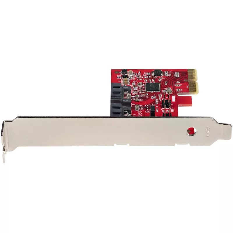 StarTech.com SATA PCIe Card - 2 Port PCIe SATA Expansion Card - 6Gbps - Full/Low Profile - PCI Express to SATA Adapter/Controller - ASM1062R SATA RAID - PCIe to SATA Converter