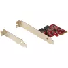 StarTech.com SATA PCIe Card - 2 Port PCIe SATA Expansion Card - 6Gbps - Full/Low Profile - PCI Express to SATA Adapter/Controller - ASM1062R SATA RAID - PCIe to SATA Converter