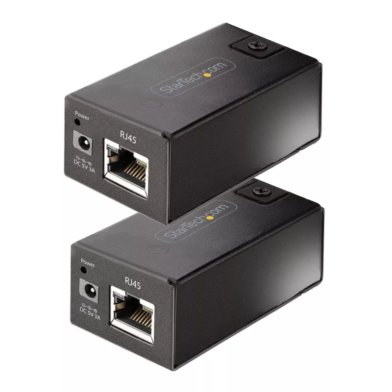 StarTech.com 150m (492ft) USB 2.0 Extender over Cat5e/Cat6 Ethernet Cable, Externally Powered USB Extender via RJ45/Network Cable, USB Over Ethernet Cable Extender/Adapter