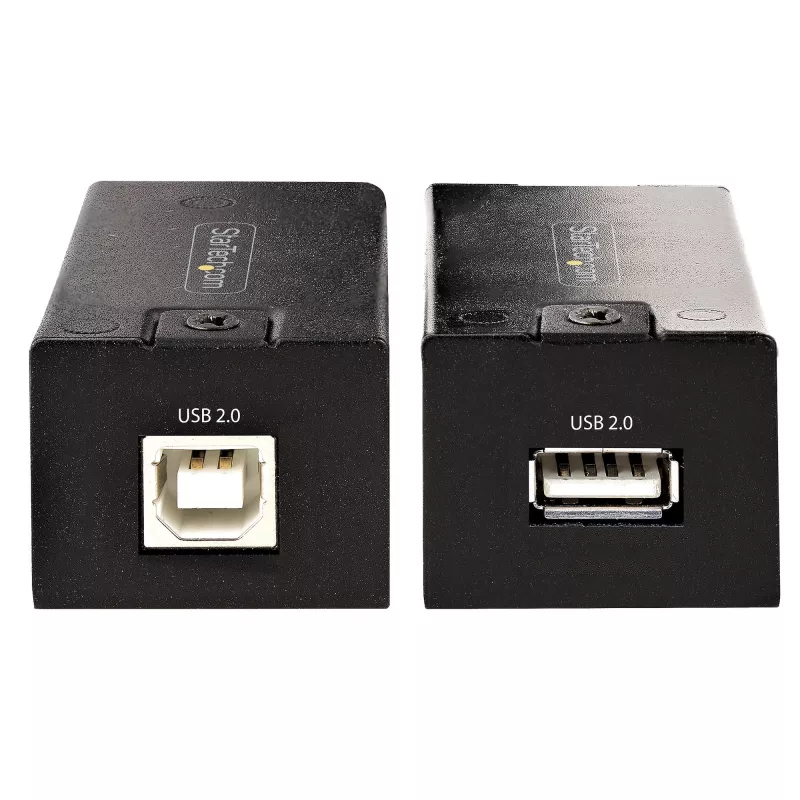 StarTech.com 150m (492ft) USB 2.0 Extender over Cat5e/Cat6 Ethernet Cable, Externally Powered USB Extender via RJ45/Network Cable, USB Over Ethernet Cable Extender/Adapter