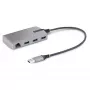 StarTech.com 3-Port USB Hub with Ethernet - 3x USB-A Ports - Gigabit Ethernet (RJ-45) - USB 3.0 5Gbps - Bus-Powered - 1ft/30cm Long Cable - Portable Laptop USB Hub Adapter w/ GbE