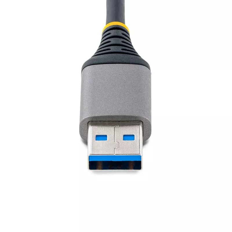 StarTech.com 3-Port USB Hub with Ethernet - 3x USB-A Ports - Gigabit Ethernet (RJ-45) - USB 3.0 5Gbps - Bus-Powered - 1ft/30cm Long Cable - Portable Laptop USB Hub Adapter w/ GbE