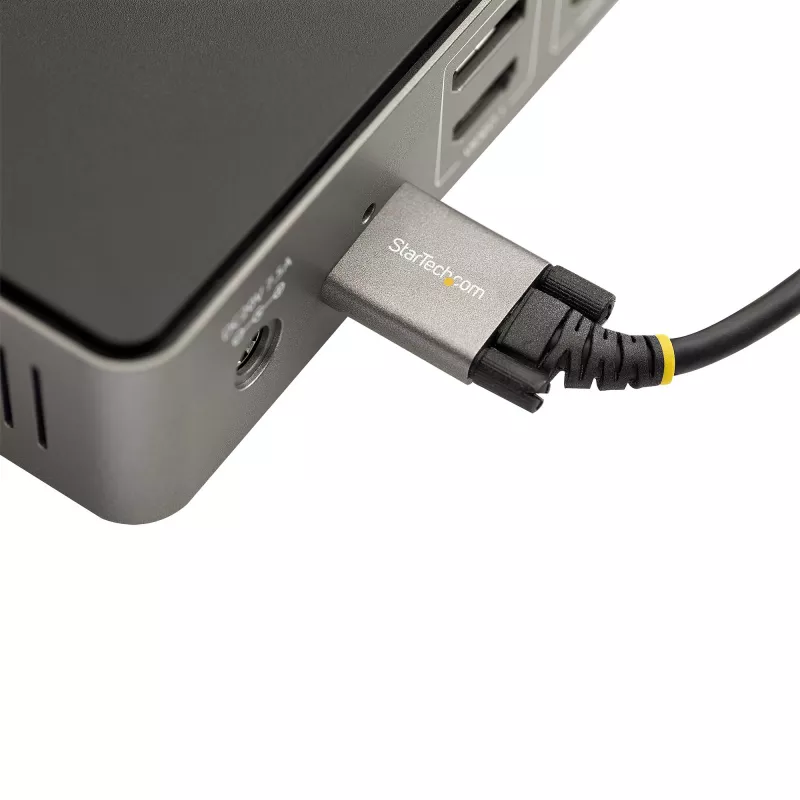 StarTech.com 3ft (1m) Side Screw Locking USB C Cable 10Gbps - USB-IF Certified USB-C Cable - USB 3.1/3.2 Gen 2 Type-C Cable - 100W (5A) Power Delivery Charging, DP Alt Mode - Dual Screw Lock - USB-C Cord Charge/Sync