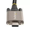 StarTech.com 3ft (1m) Side Screw Locking USB C Cable 10Gbps - USB-IF Certified USB-C Cable - USB 3.1/3.2 Gen 2 Type-C Cable - 100W (5A) Power Delivery Charging, DP Alt Mode - Dual Screw Lock - USB-C Cord Charge/Sync