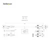 StarTech.com 3ft (1m) Side Screw Locking USB C Cable 10Gbps - USB-IF Certified USB-C Cable - USB 3.1/3.2 Gen 2 Type-C Cable - 100W (5A) Power Delivery Charging, DP Alt Mode - Dual Screw Lock - USB-C Cord Charge/Sync