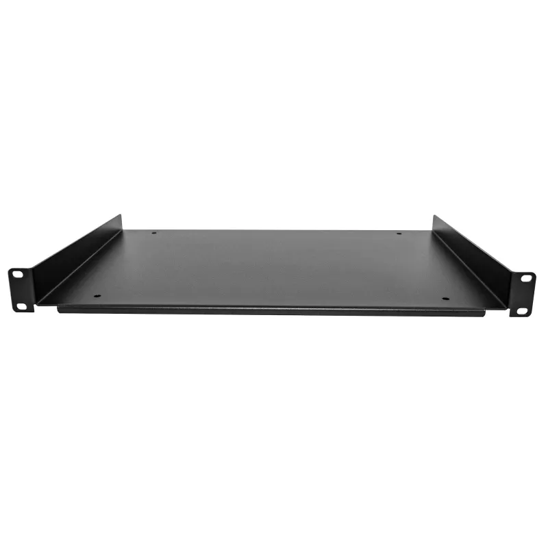 StarTech.com 1U Server Rack Shelf - Universal Rack Mount Cantilever Shelf for 19 inch Network Equipment Rack & Cabinet - Durable Design - Weight Capacity 55lb/25kg - 12 inch Deep Tray