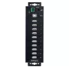 StarTech.com 10-Port Industrial USB 2.0 Hub, Rugged USB Hub w/ESD Level 4 Protection, DIN/Wall/Desk-Mountable USB-A HUB, USB Port Expander w/Lockable Ports, Multiport USB Hub