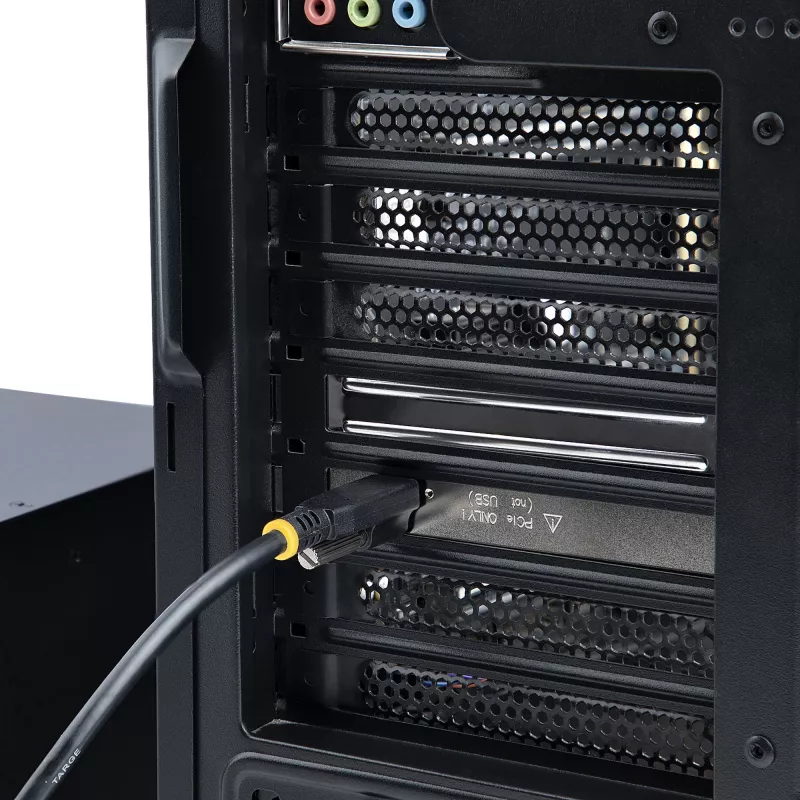 StarTech.com 4-Slot PCIe Expansion Chassis with PCIe x2 Host Card, PCIe 2.0 - 10Gbps, External PCIe Slots for Desktops/Servers, PCI Express Expansion Box/Adapter, 4 PCIe x1 Slots