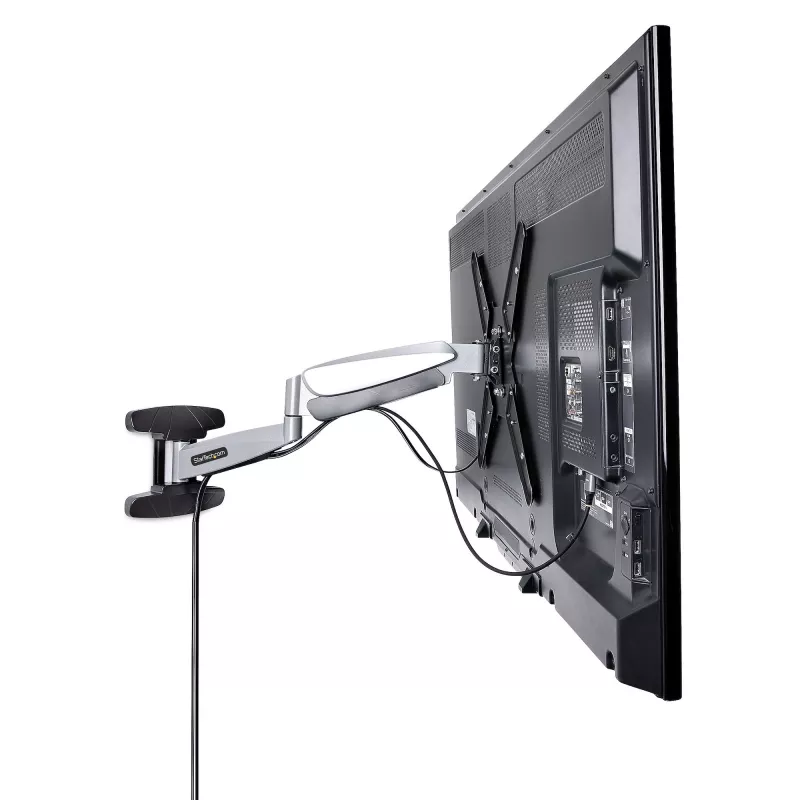 StarTech.com VESA TV Wall Mount, Adjustable Full Motion TV Wall Mount For 23 inch-55 inch Displays, Slim TV Mounting Bracket Supports 66lb (30kg), Extendable/Tilting/Swivel TV Wall Mount