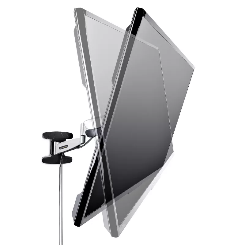 StarTech.com VESA TV Wall Mount, Adjustable Full Motion TV Wall Mount For 23 inch-55 inch Displays, Slim TV Mounting Bracket Supports 66lb (30kg), Extendable/Tilting/Swivel TV Wall Mount