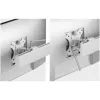 StarTech.com Six-Monitor Desk Mount with Crossbar, Up To 32-inch Computer Screens, Max 17.6lb (8kg) each, Dual Column, C-clamp/Grommet, Height Adjustable