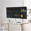 StarTech.com Six-Monitor Desk Mount with Crossbar, Up To 32-inch Computer Screens, Max 17.6lb (8kg) each, Dual Column, C-clamp/Grommet, Height Adjustable