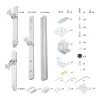 StarTech.com Six-Monitor Desk Mount with Crossbar, Up To 32-inch Computer Screens, Max 17.6lb (8kg) each, Dual Column, C-clamp/Grommet, Height Adjustable