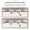 StarTech.com Six-Monitor Desk Mount with Crossbar, Up To 32-inch Computer Screens, Max 17.6lb (8kg) each, Dual Column, C-clamp/Grommet, Height Adjustable
