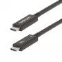 StarTech.com 6ft (2m) Active Thunderbolt 4 Cable, 40Gbps, 100W Power Delivery, 4K/8K Video, Intel-Certified Thunderbolt Cable - Compatible w/ USB4/Thunderbolt 4/ USB 3.2/ USB Type-C/DisplayPort/Thunderbolt 3