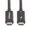 StarTech.com 6ft (2m) Active Thunderbolt 4 Cable, 40Gbps, 100W Power Delivery, 4K/8K Video, Intel-Certified Thunderbolt Cable - Compatible w/ USB4/Thunderbolt 4/ USB 3.2/ USB Type-C/DisplayPort/Thunderbolt 3