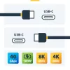 StarTech.com 6ft (2m) Active Thunderbolt 4 Cable, 40Gbps, 100W Power Delivery, 4K/8K Video, Intel-Certified Thunderbolt Cable - Compatible w/ USB4/Thunderbolt 4/ USB 3.2/ USB Type-C/DisplayPort/Thunderbolt 3
