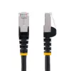 StarTech.com 50cm CAT6a Ethernet Cable - Black - Low Smoke Zero Halogen (LSZH) - 10GbE 500MHz 100W PoE++ Snagless RJ-45 w/Strain Reliefs S/FTP Network Patch Cord