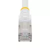 StarTech.com 10m CAT6a Ethernet Cable - White - Low Smoke Zero Halogen (LSZH) - 10GbE 500MHz 100W PoE++ Snagless RJ-45 w/Strain Reliefs S/FTP Network Patch Cord