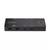 StarTech.com 2-Port USB-C KVM Switch, Single-4K 60Hz HDMI Monitor, Dual-100W Power Delivery Pass-through Ports, Bus Powered, USB Type-C/USB4/Thunderbolt 3/4 Compatible - Small Form Factor