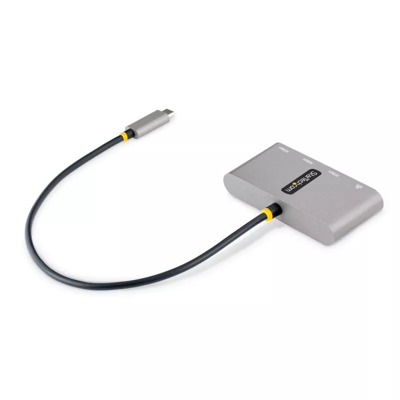StarTech.com 3-Port USB-C Hub with Ethernet - 3x USB-A - Gigabit Ethernet - USB 3.0 5Gbps - Bus-Powered - 1ft/30cm Long USB Type-C Host Cable - GbE - Portable USB-C to USB-A Hub