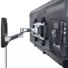 StarTech.com Articulating TV Wall Mount, VESA Wall Mount, Supports 26 to 65 inch/99lb/Flat/Curved TVs, Retractable Low Profile Wall Mount TV Bracket, Adjustable Corner TV Wall Mount