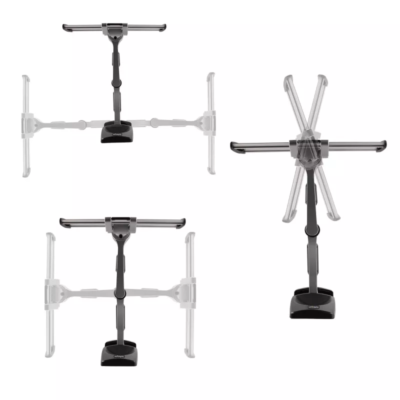 StarTech.com Articulating TV Wall Mount, VESA Wall Mount, Supports 26 to 65 inch/99lb/Flat/Curved TVs, Retractable Low Profile Wall Mount TV Bracket, Adjustable Corner TV Wall Mount
