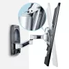 StarTech.com Articulating TV Wall Mount, VESA Wall Mount, Supports 26 to 65 inch/99lb/Flat/Curved TVs, Retractable Low Profile Wall Mount TV Bracket, Adjustable Corner TV Wall Mount