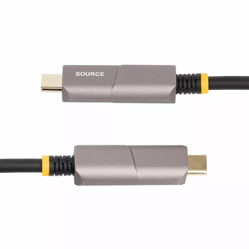 StarTech.com 50ft (15.2m) USB-C to HDMI 2.0 Active Optical Cable (AOC), 4K 60Hz, CL3 Rated, Unidirectional USB Type-C to HDMI Adapter Cable