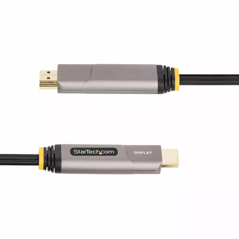 StarTech.com 50ft (15.2m) USB-C to HDMI 2.0 Active Optical Cable (AOC), 4K 60Hz, CL3 Rated, Unidirectional USB Type-C to HDMI Adapter Cable