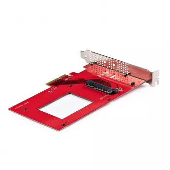 StarTech.com U.3 to PCIe Adapter Card, PCIe 4.0 x4 Adapter For 2.5 inch U.3 NVMe SSDs, SFF-TA-1001 PCI Express Add-in Card for Desktops/Servers, TAA Compliant - OS Independent