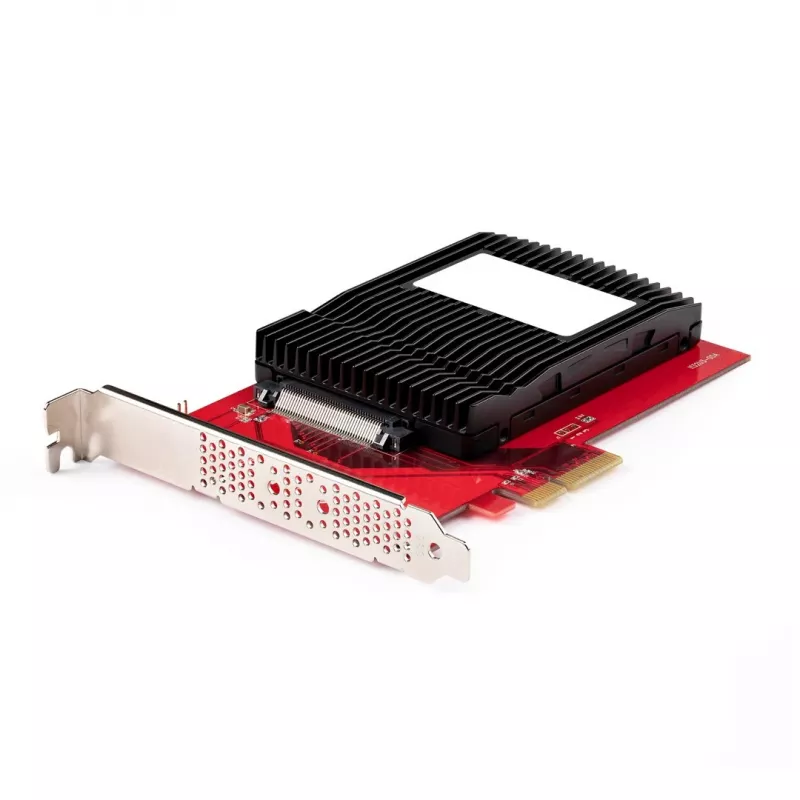 StarTech.com U.3 to PCIe Adapter Card, PCIe 4.0 x4 Adapter For 2.5 inch U.3 NVMe SSDs, SFF-TA-1001 PCI Express Add-in Card for Desktops/Servers, TAA Compliant - OS Independent
