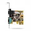 StarTech.com 2-Port PCI Express Serial Interface Card, Dual Port PCIe to RS232 (DB9) Serial Card, 16C1050 UART, Low/Full Profile Brackets, COM Retention, For Windows/Linux
