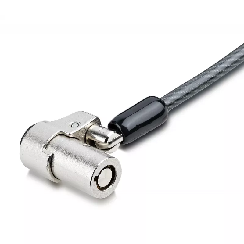 StarTech.com Laptop Cable Lock Compatible With Noble Wedge®; 6Ft (2m), Anti-Theft Keyed Lock, Security Cable for Dell XPS/Latitude/2-in-1 Notebooks, Cut-Resistant, Steel Cable Lock For Laptop