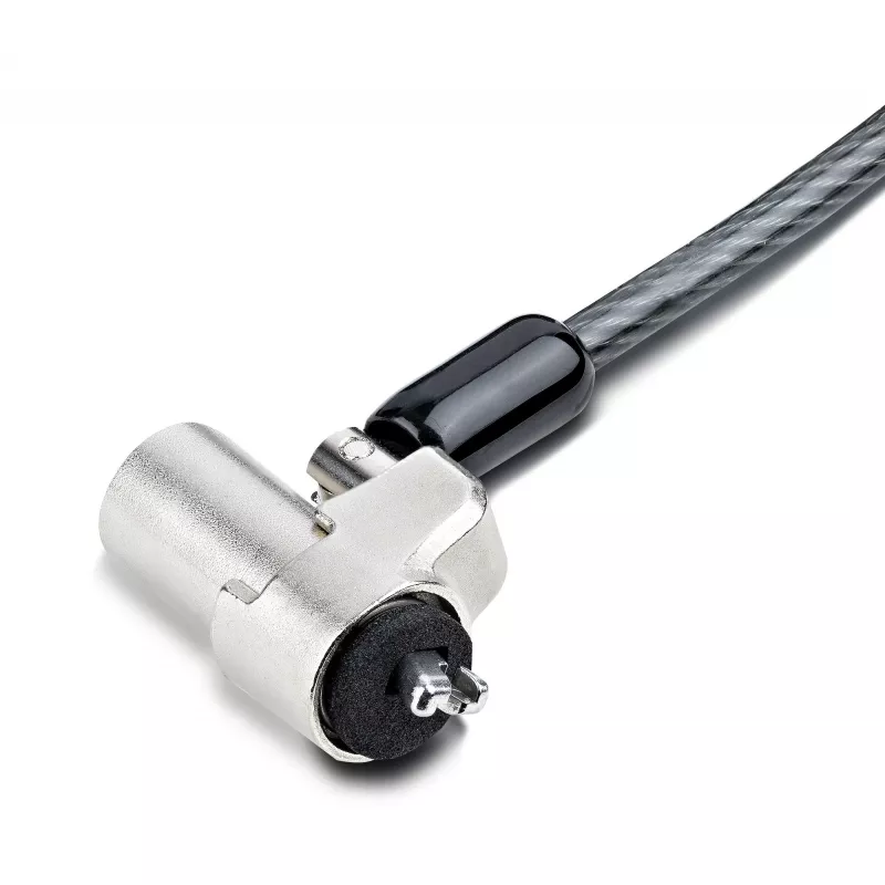 StarTech.com Laptop Cable Lock Compatible With Noble Wedge®; 6Ft (2m), Anti-Theft Keyed Lock, Security Cable for Dell XPS/Latitude/2-in-1 Notebooks, Cut-Resistant, Steel Cable Lock For Laptop