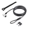 StarTech.com Laptop Cable Lock Compatible With Noble Wedge®; 6Ft (2m), Anti-Theft Keyed Lock, Security Cable for Dell XPS/Latitude/2-in-1 Notebooks, Cut-Resistant, Steel Cable Lock For Laptop