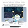 StarTech.com Universal USB4 & Thunderbolt 4 Docking Station, Quad Display on Windows, Dual Display on MacBook, HDMI DP Dock with 98W Laptop Charging
