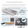 StarTech.com Universal USB4 & Thunderbolt 4 Docking Station, Quad Display on Windows, Dual Display on MacBook, HDMI DP Dock with 98W Laptop Charging