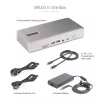 StarTech.com Universal USB4 & Thunderbolt 4 Docking Station, Quad Display on Windows, Dual Display on MacBook, HDMI DP Dock with 98W Laptop Charging