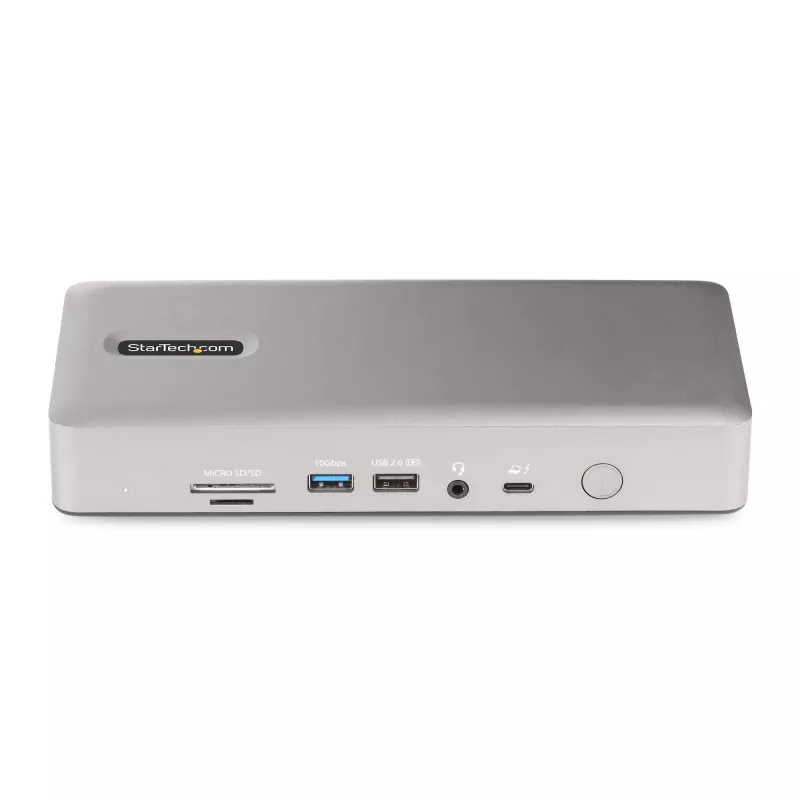 StarTech.com Universal USB4 & Thunderbolt 4 Docking Station, Quad Display on Windows, Dual Display on MacBook, HDMI DP Dock with 98W Laptop Charging