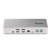 StarTech.com Universal USB4 & Thunderbolt 4 Docking Station, Quad Display on Windows, Dual Display on MacBook, HDMI DP Dock with 98W Laptop Charging