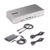 StarTech.com Universal USB4 & Thunderbolt 4 Docking Station, Quad Display on Windows, Dual Display on MacBook, HDMI DP Dock with 98W Laptop Charging