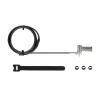 StarTech.com Universal Laptop Lock 6.6ft (2m), Security Cable For Notebook Compatible With Noble Wedge®/Nano/K-Slot; Keyless Combination Locking Cable, Anti-Theft Cut-Resistant Steel Cable